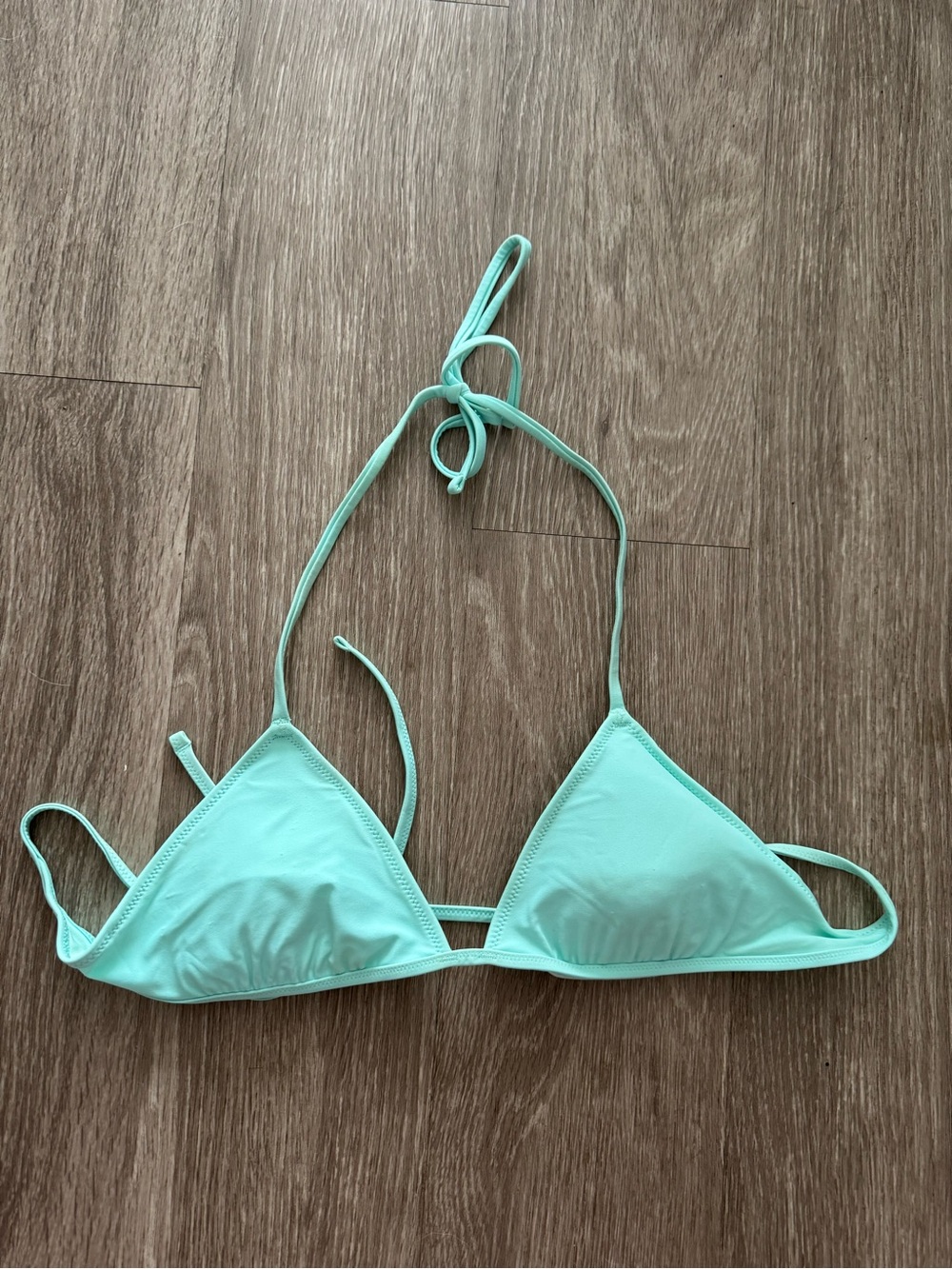 triangl swimwear Mint Triangle Halter Bikini Top